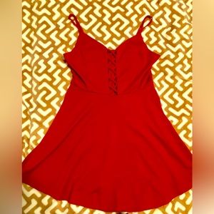 EUC Red Skater Dress